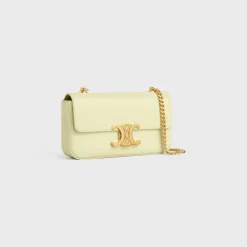CHAIN SHOULDER BAG CLAUDE in shiny calfskin