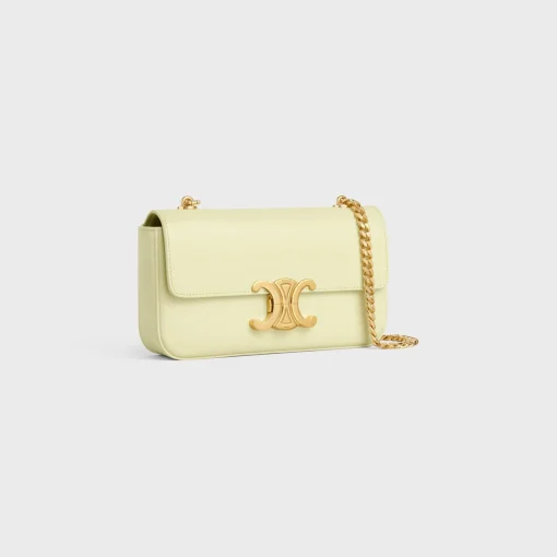CHAIN SHOULDER BAG CLAUDE in shiny calfskin