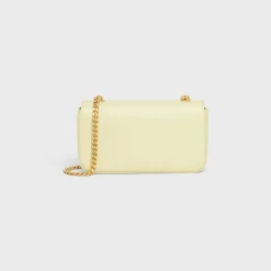CHAIN SHOULDER BAG CLAUDE in shiny calfskin