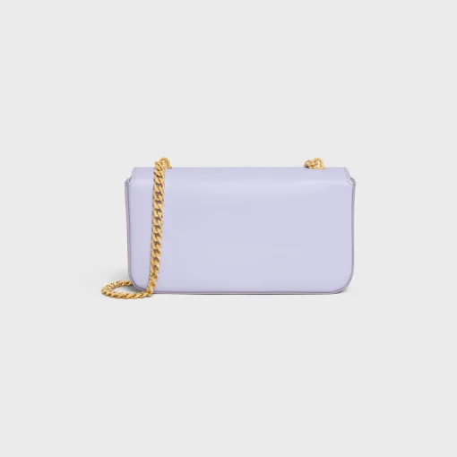 CHAIN SHOULDER BAG CLAUDE in shiny calfskin