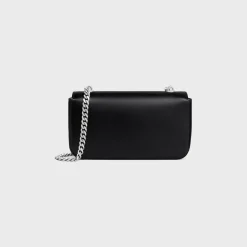 CHAIN SHOULDER BAG CLAUDE in shiny calfskin