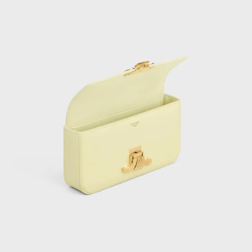 CHAIN SHOULDER BAG CLAUDE in shiny calfskin
