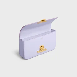 CHAIN SHOULDER BAG CLAUDE in shiny calfskin