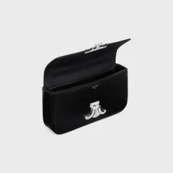 CHAIN SHOULDER BAG CLAUDE in shiny calfskin