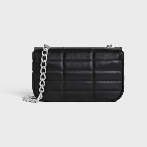 CHAIN SHOULDER BAG MATELASSE MONOCHROME CELINE in Quilted Goatskin