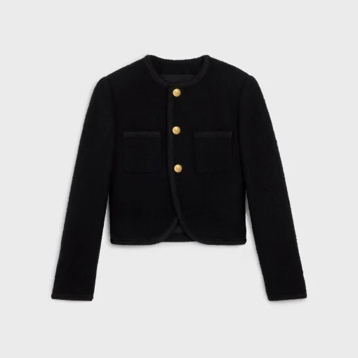 chasseur jacket in bouclé tweed