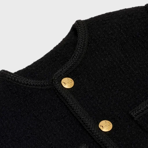 chasseur jacket in bouclé tweed