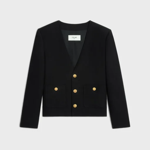 chasseur jacket in cashmere flannel