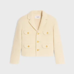 chasseur jacket in mohair wool tweed