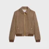 Chelsea blouson jacket in check wool