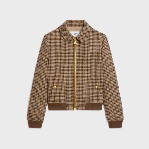 Chelsea blouson jacket in check wool