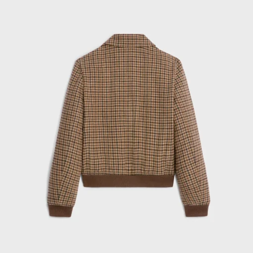 Chelsea blouson jacket in check wool