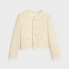 chelsea jacket in cashmere bouclette natté