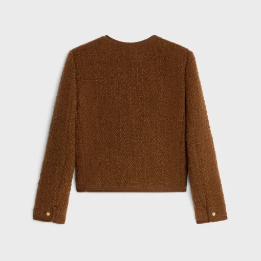 chelsea jacket in mohair wool tweed