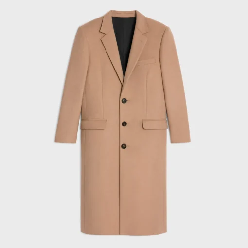 chesterfield coat in camel cloth