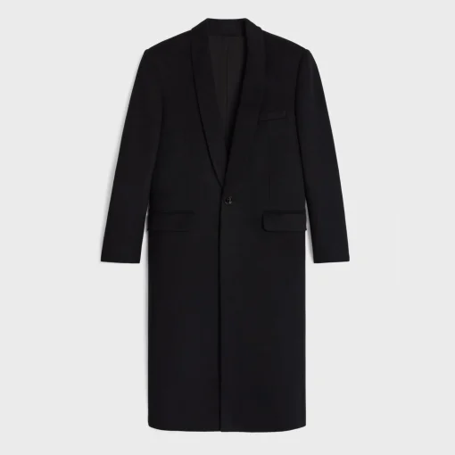 chesterfield coat in wool cloth