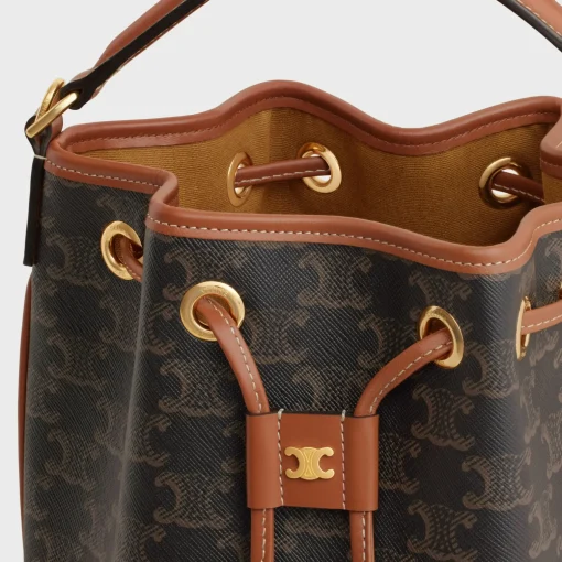 CLARA BAG in TRIOMPHE CANVAS & CALFSKIN