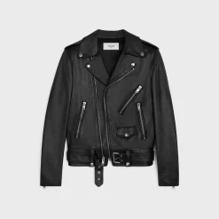 classic biker jacket in calfskin