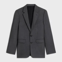 classic jacket in lightweight wool