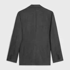 classic jacket in lightweight wool