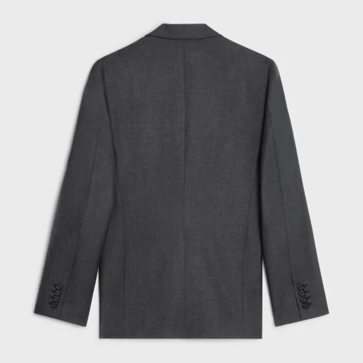 classic jacket in lightweight wool