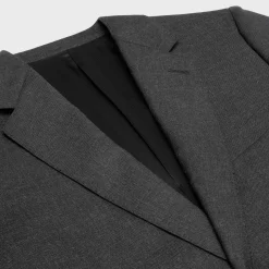 classic jacket in lightweight wool