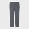 classic pants in striped wool