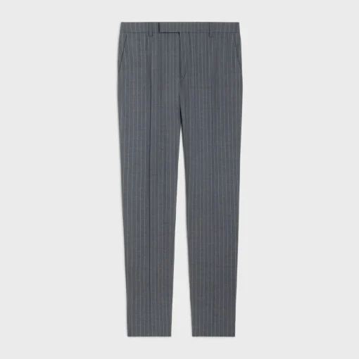 classic pants in striped wool