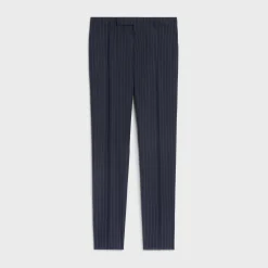 classic pants in striped cashmere wool