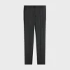 classic pants in striped flannel