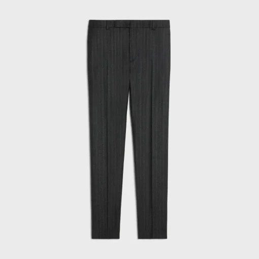 classic pants in striped flannel