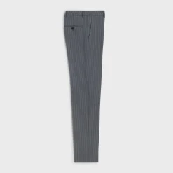 classic pants in striped wool