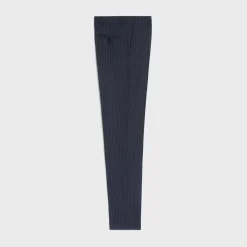 classic pants in striped cashmere wool