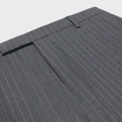classic pants in striped wool