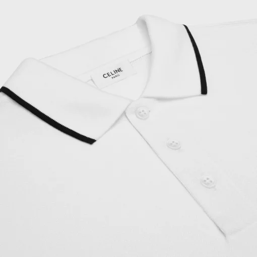 classic polo shirt in cotton piqué