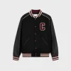 classic teddy jacket in textured wool