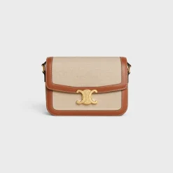 Classique Triomphe Bag in TEXTILE AND CALFSKIN