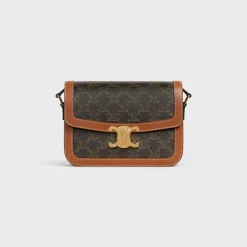 Classique Triomphe Bag in Triomphe Canvas and Calfskin