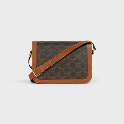 Classique Triomphe Bag in Triomphe Canvas and Calfskin