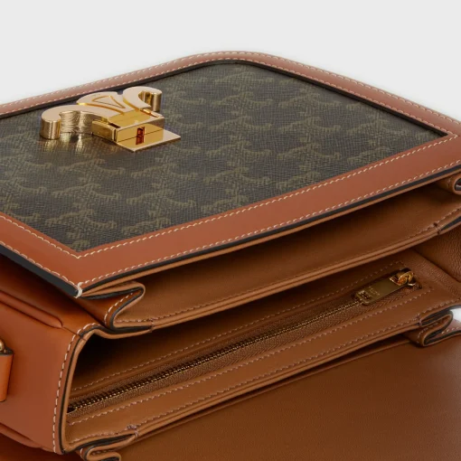 Classique Triomphe Bag in Triomphe Canvas and Calfskin