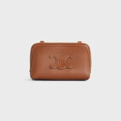Clutch on Chain Cuir triomphe in smooth calfskin