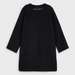 COAT WITH PURE COLLAR IN DOUBLE FACED CASHMERE