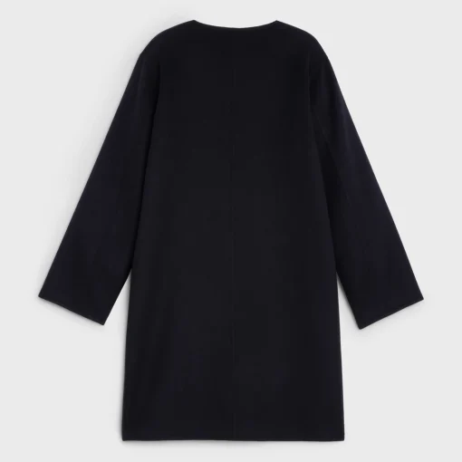 COAT WITH PURE COLLAR IN DOUBLE FACED CASHMERE
