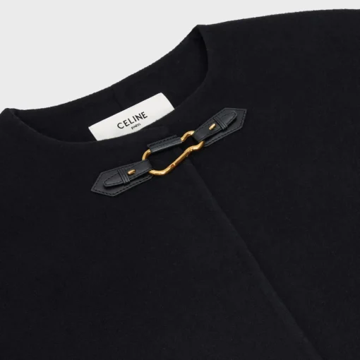 COAT WITH PURE COLLAR IN DOUBLE FACED CASHMERE