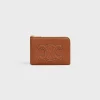 COIN AND CARD POUCH CUIR TRIOMPHE IN SMOOTH CALFSKIN