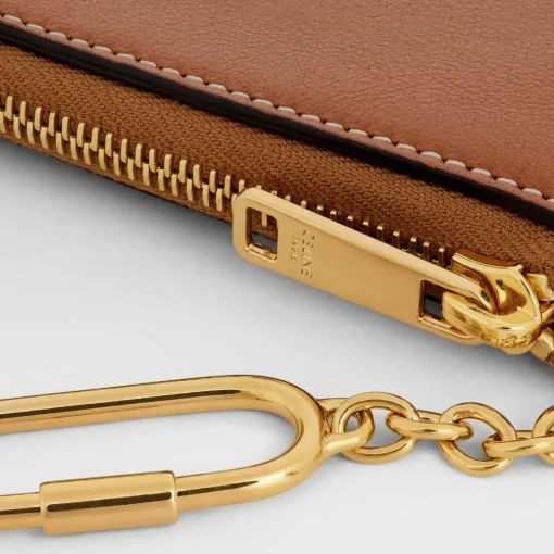 COIN AND CARD POUCH CUIR TRIOMPHE IN SMOOTH CALFSKIN