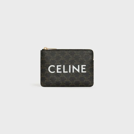 Coin And Card Pouch in Triomphe Canvas