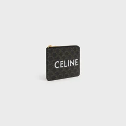 Coin And Card Pouch in Triomphe Canvas