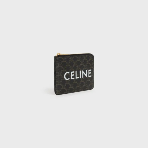 Coin And Card Pouch in Triomphe Canvas