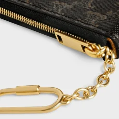 Coin And Card Pouch in Triomphe Canvas